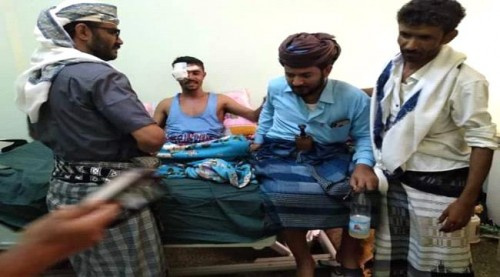 السيد يتفقد جرحى الحزام في مستشفى الجمهورية ب#العاصمة_عدن