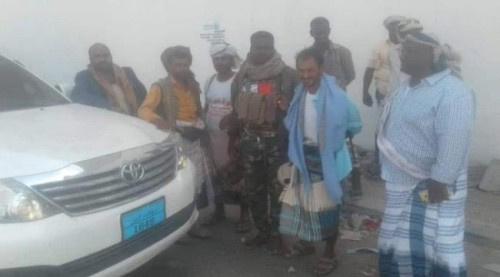 الحزام الأمني ب#أبين يستعيد سيارة تابعة لمنظمة دولية بجعار