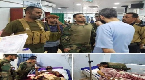 العقيد الخيلي يزور جرحى الحملة الامنية في #العاصمة_عدن