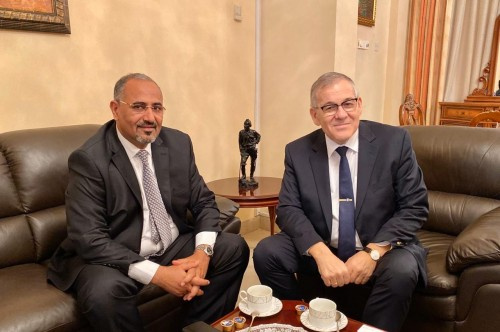 الرئيس الزُبيدي يلتقي سفير روسيا الاتحادية لدى الإمارات والوفد المرافق له