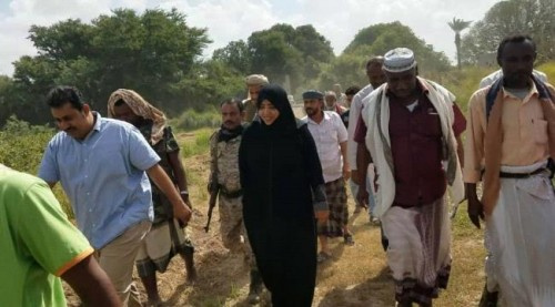 رئيس انتقالي لحج وعضو الهيئة العليا للإغاثة يتفقدان مشروع مياه الصرداح بتبن