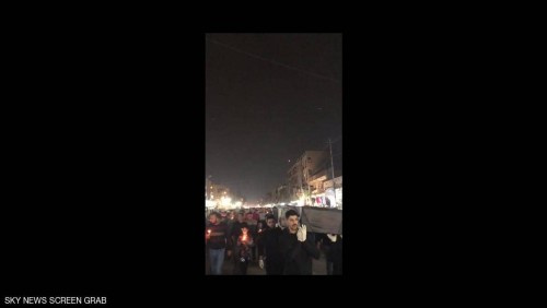 انطلاق أكبر تظاهرة ليلية ضد النفوذ الإيراني في العراق