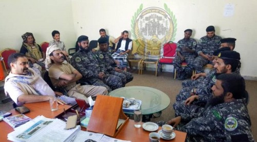 قائد المقاومة الجنوبية ب#شبوة يزور معسكر لواء حماية المنشآت الحكومية