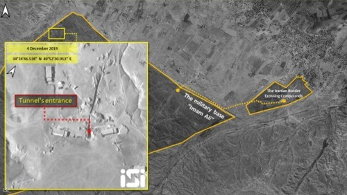 صور فضائية تكشف نفق الصواريخ الإيراني.. في سوريا