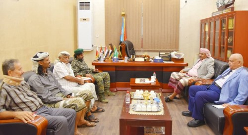 الرئيس الزُبيدي يلتقي القائد عبدالناصر البعوة (أبو همام)