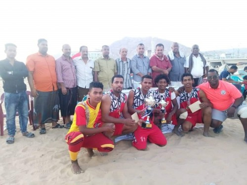 الشعب يتوج بطلاً لمنافسات كرة الطائرة الشاطئية في مهرجان #حضرموت الرياضي الأول