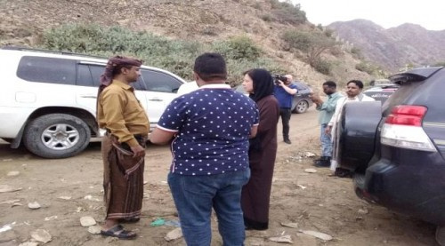 فريق قناة (BBC) يزور القوات الجنوبية في جبهات حيفان عيريم