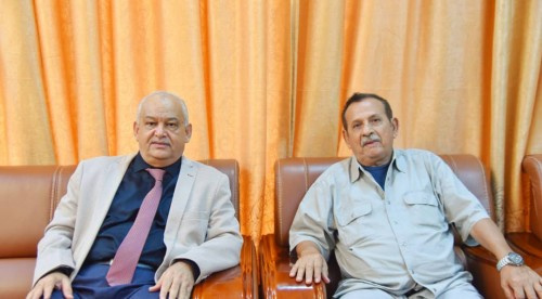 الوالي يناقش مع اللواء ياسين جوانب التعاون بين المجلس الانتقالي ومناضلي حرب التحرير