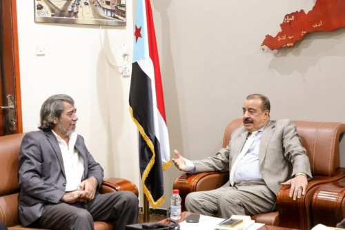 اللواء بن بريك يلتقي مدير مكتب المبعوث الأممي لدى #اليمن بالعاصمة #عدن