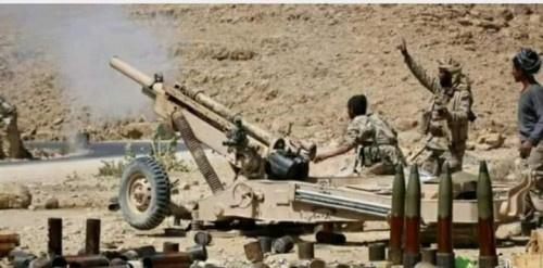 خلفت 15 قتيلا.. قذيفة مدفعية تستهدف تجمعاً لمليشيا #الحوثي في البرح