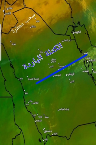 موجة برد تجتاح الجزيرة العربية ابتداءً من الليلة