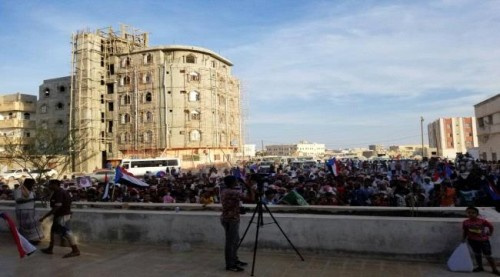 أبناء المهرة يحتشدون للمطالبة بوقف الاعمال التخريبية المدعومة من دول اقليمية