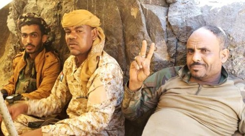 مندوب #التحالف_العربي &nbsp;يزور جبهة الأزارق ب#الضالع