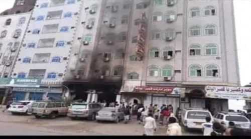 استهداف فندق بالعاصمة عدن بقنبلة