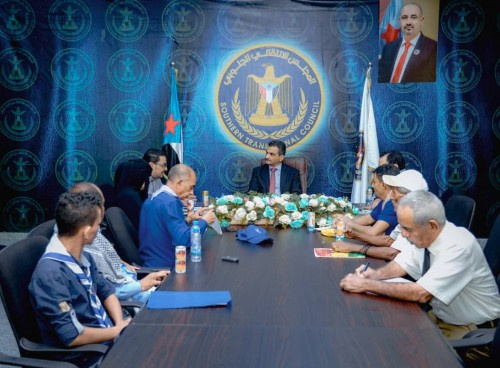 لملس يلتقي بفريق الكشافة الجنوبيين في #العاصمة_عدن