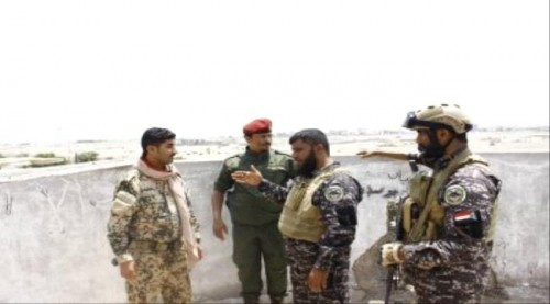 القائدان البوحر والجبواني يزوران مقر قيادة قوات حماية المنشآت