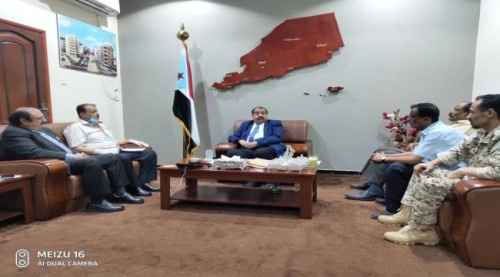 اللواء جواس وممثلين عن لجنة التهدئة يلتقون قيادة المجلس الانتقالي