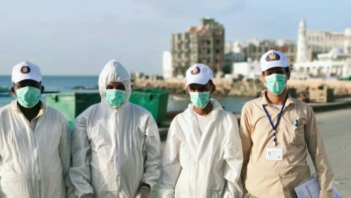 الانتقالي يواصل حملات الرش الوقائية من "كورونا" في المكلا وحورة ووادي العين