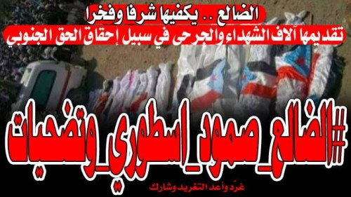 مغردون جنوبيون يشعلون تويتر بهاشتاج: #الضالع_صمود_اسطوري_وتضحيات