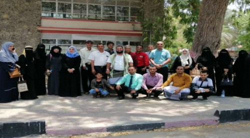 ممثلو كليات جامعة عدن واللجنة التنسيقية للمعينين أكاديمياً يطالبون باستكمال اجراءات التعزيز المالي