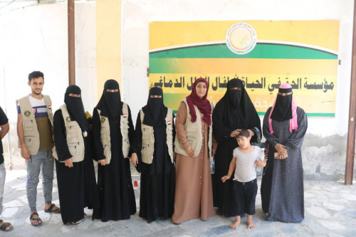 دائرة المرأة والطفل تنفذ نزولاً ميدانياً إلى مؤسسة "الحق في الحياة" لأطفال الشلل الدماغي