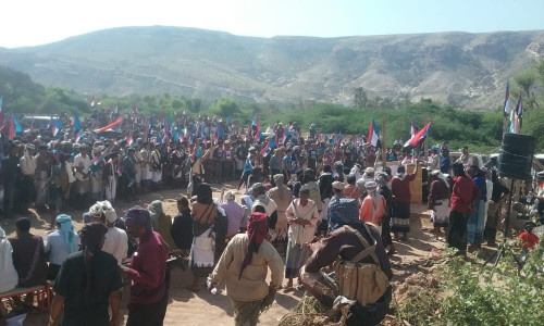 بحشود هائلة.. شبوة تحيي الذكرى الاولى لاستشهاد تاجرة القميشي