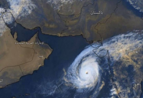 المنخفض الجوي في بحر العرب يتحرك باتجاه سقطرى
