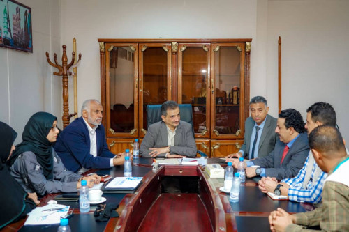 لملس يبحث مع مكتب الأمم المتحدة لخدمات المشاريع "UNOPS" احتياجات العاصمة عدن من مشاريع الخدمات