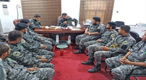قائد حماية المنشآت يشدد على رفع الجاهزية في كافة المرافق الحكومية