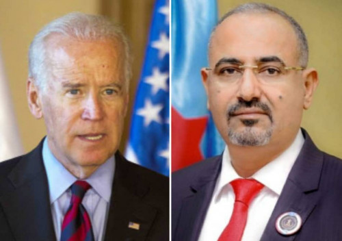 الرئيس الزُبيدي يهنئ الرئيس جوزيف بايدن بمناسبة انتخابه رئيساً جديداً للولايات المتحدة الأمريكية