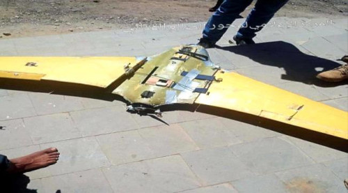 اسقاط طائرة حوثية شمال الضالع