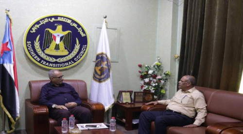 الجعدي يناقش مع رئيس انتقالي حضرموت الخطط والبرامج العملية المستقبلية