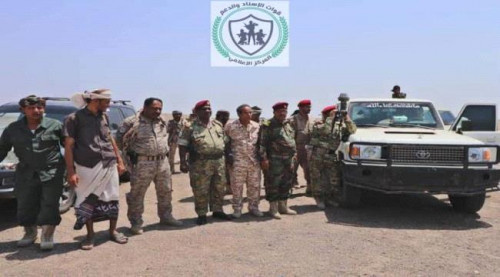 قيادة عمليات الدعم والاسناد تتفقد جاهزية القوات الجنوبية في رأس العارة - باب المندب