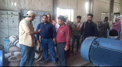 مدير عام البريقة يطمئن المواطنين بعودة المياه خلال الساعات القادمة