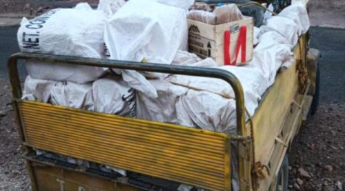 ضبط سيارة تحمل مواد مهربة لتصنيع العبوات الناسفة كانت في طريقها إلى الحوثيين