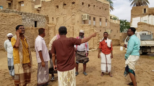 قيادة انتقالي تريم تتفقد أضرار السيول وتشكل لجنة طوارئ بالمديرية