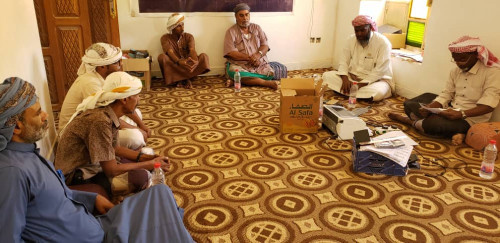 رئيس تنفيذية انتقالي السوم يعقد اجتماعاً برؤساء اللجان المحلية بمراكز المديرية