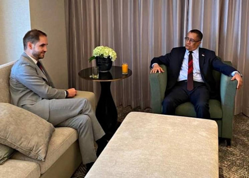 الخُبجي يلتقي القائم بأعمال السفير الألماني لدى اليمن