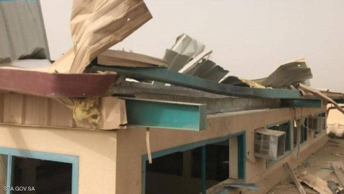 سقوط "مفخخة حوثية من دون طيار" على مدرسة سعودية