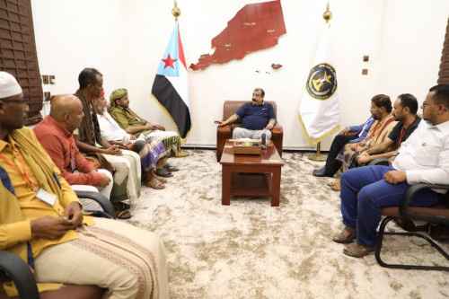 اللواء بن بريك يلتقي نائب رئيس الجالية الجنوبية في المملكة العربية السعودية