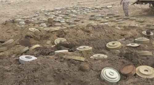 تفكيك حقل الغام حوثي في عسيلان شبوة