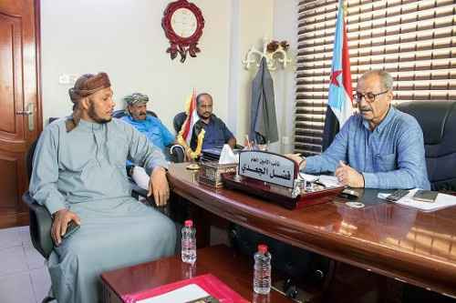 الجعدي يلتقي رئيس الهيئة التنفيذية لانتقالي محافظة أرخبيل سقطرى&nbsp;