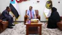 اللواء بن بريك يناقش مع نائب رئيس المحكمة العُليا أوضاع القضاء