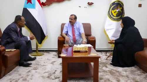 اللواء بن بريك يناقش مع نائب رئيس المحكمة العُليا أوضاع القضاء