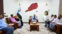 اللواء بن بريك يلتقي عدداً من الكوادر الأكاديمية في الهيئة العامة لحماية البيئة