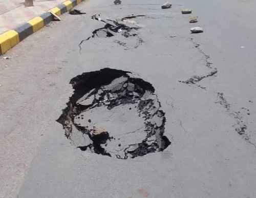 المحافظ لملس يوجه بتوقيف مهندس ومقاول مشروع طريق معاشيق