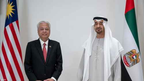 رئيس الإمارات يستقبل رئيس وزراء ماليزيا