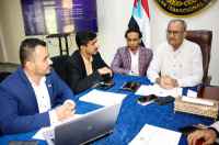 الجعدي يطلع على أداء دائرة الشباب والطلاب ويدشن الموقع الخاص بالدائرة