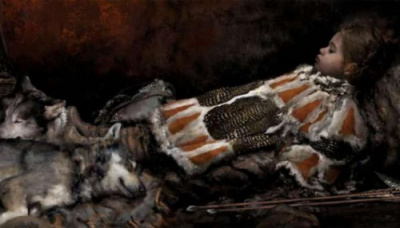 من العصر الحجري.. طفل مدفون مع ريش طيور وألياف نباتية وفراء