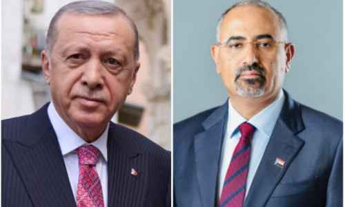 الرئيس الزُبيدي يُعزَّي الرئيس التركي في ضحايا تفجير أسطنبول